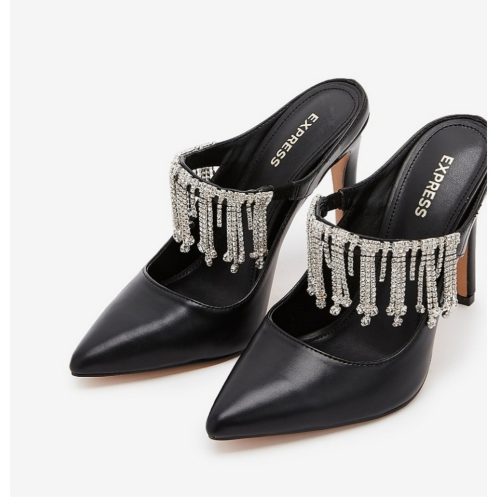 Express Jewel Embellished Mules